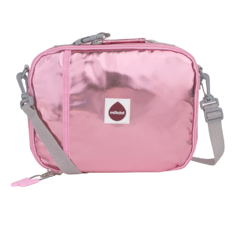 Classic Lunch Bag | Pink Metallic