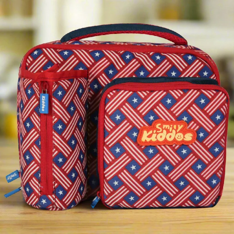 Smily Kiddos Multi Compartment Lunch Bag American Hero Theme