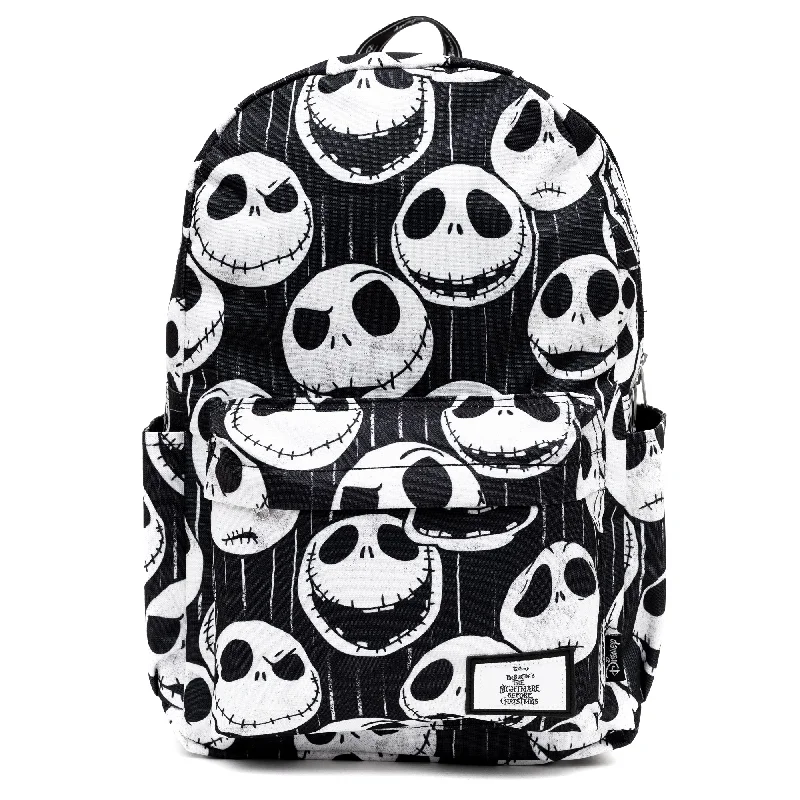 Nightmare Before Christmas Jack Skellington Expressions 17" Full Size Nylon Backpack