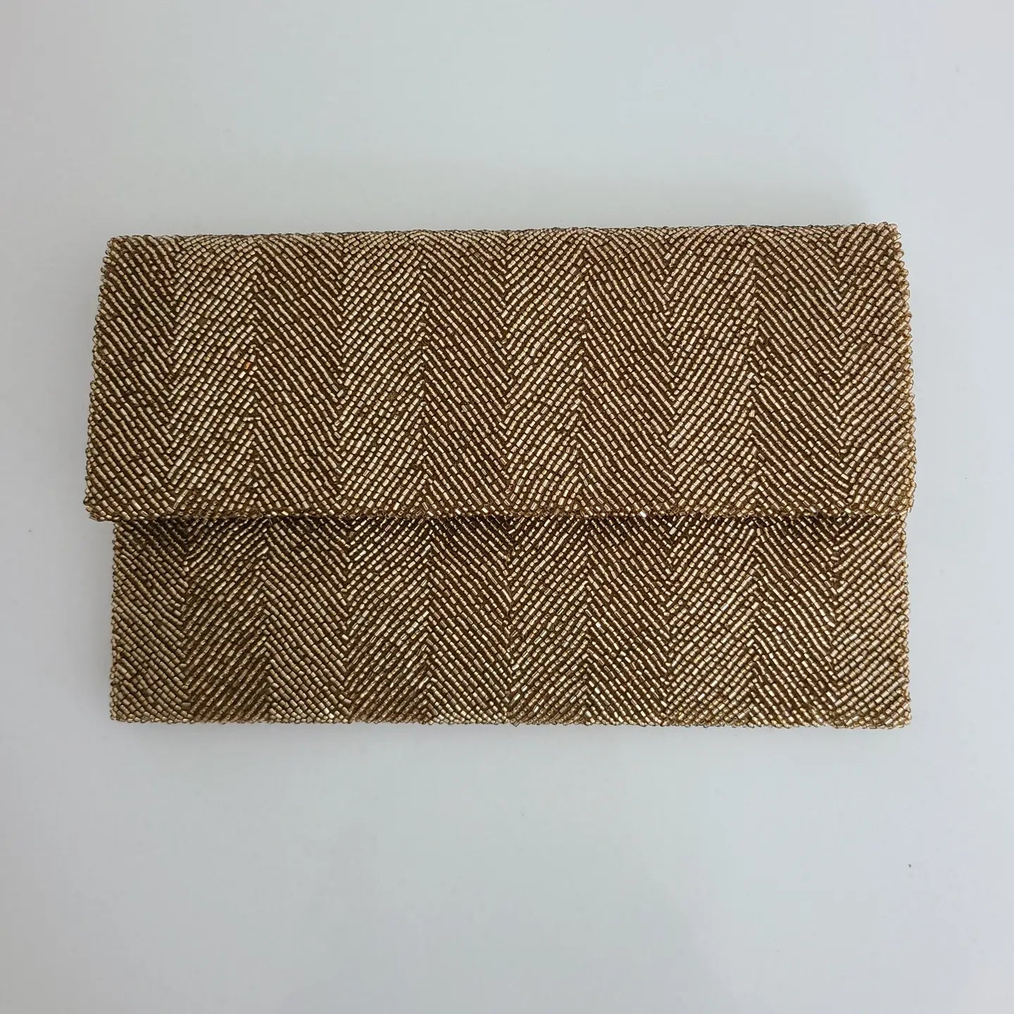 Beaded Clutch Gold