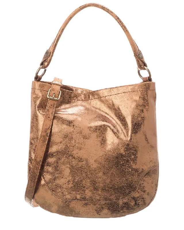 Frye Melissa Metallic Leather Hobo Bag