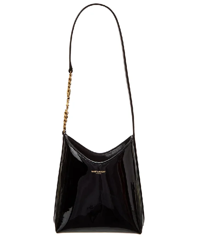 Saint Laurent Rendez Vouz Mini Patent Hobo Bag