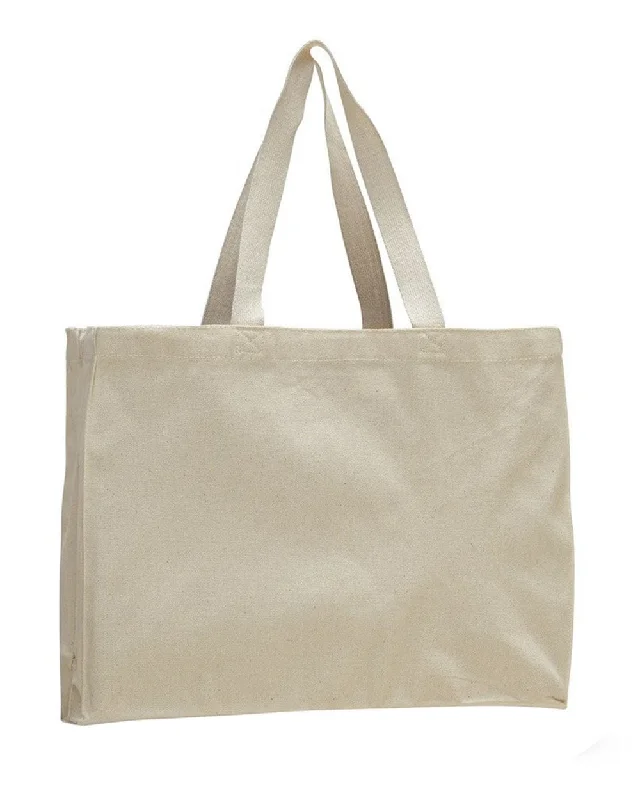 Canvas Full Gusset Horizontal Tote Bag - TF275