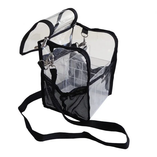 Clear Brush Organiser Bag with straps