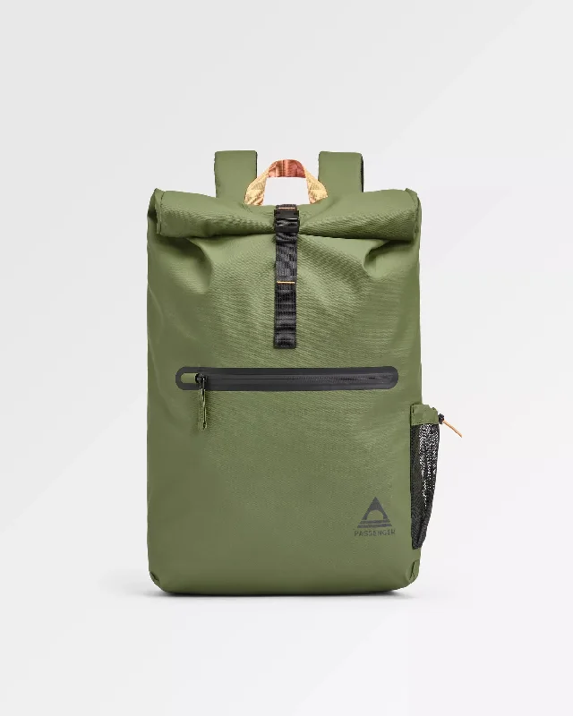 Crossing Roll Top Backpack - True Black/ Khaki