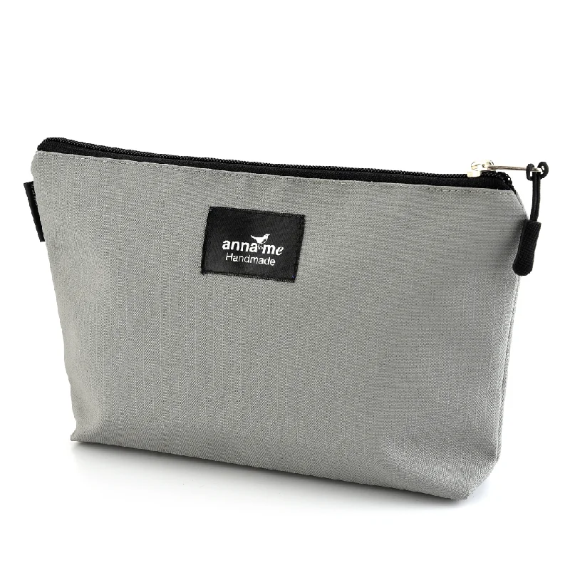 Ripstop Grey Make-up Bag - Large