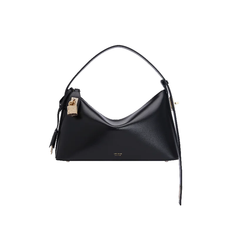 Gold Black Hobo Bag