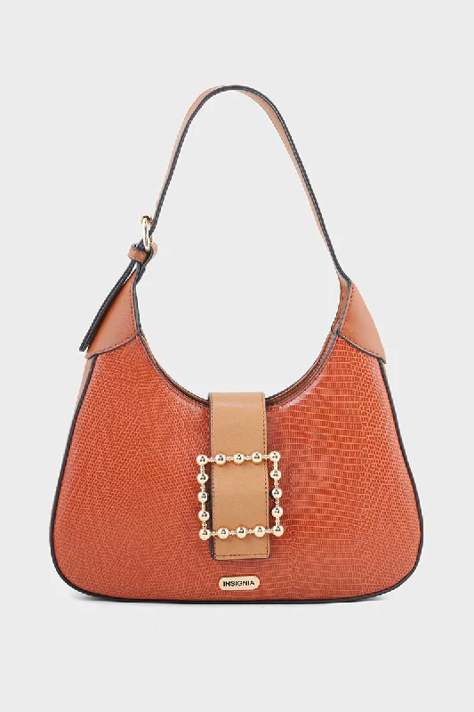 Hobo Hand Bags for Women B15172-Rust