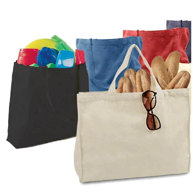 Jumbo Canvas Tote Bag Web Handles