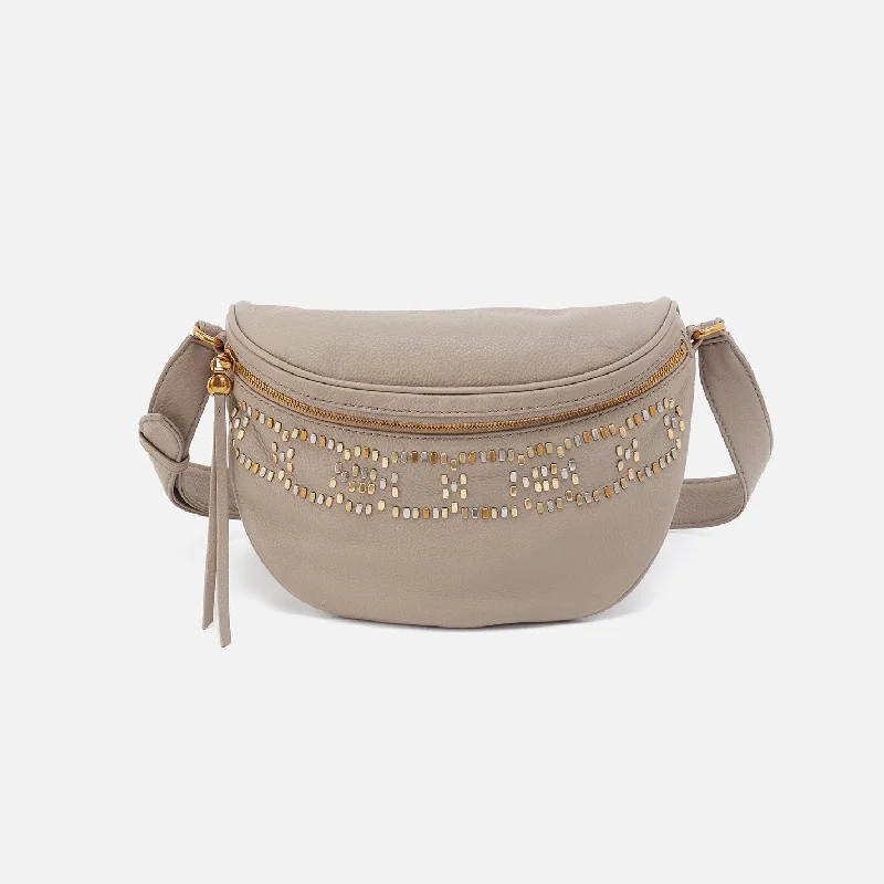 Juno Belt Bag In Pebbled Leather - Taupe