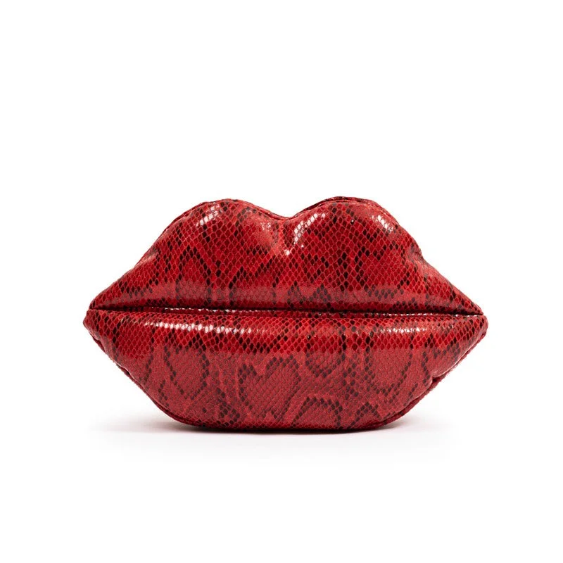 LIPS CLUTCH | RED