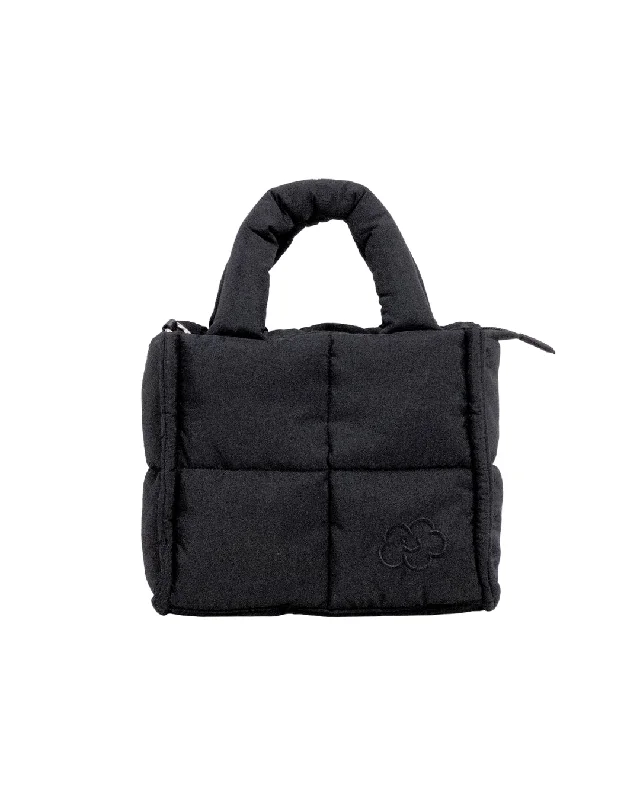 Mini Puffy Tote (Midnight Black)