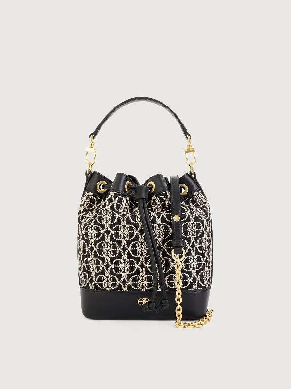 Nadia Monogram Bucket Bag