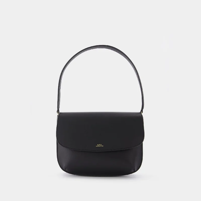 Sarah Shoulder Bag - A.P.C. - Leather - Black