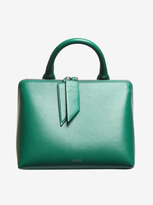 Emerald green Monday top handle bag