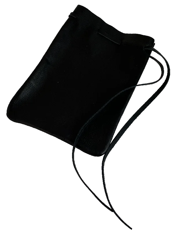 USA Made Leather Drawstring Pouch