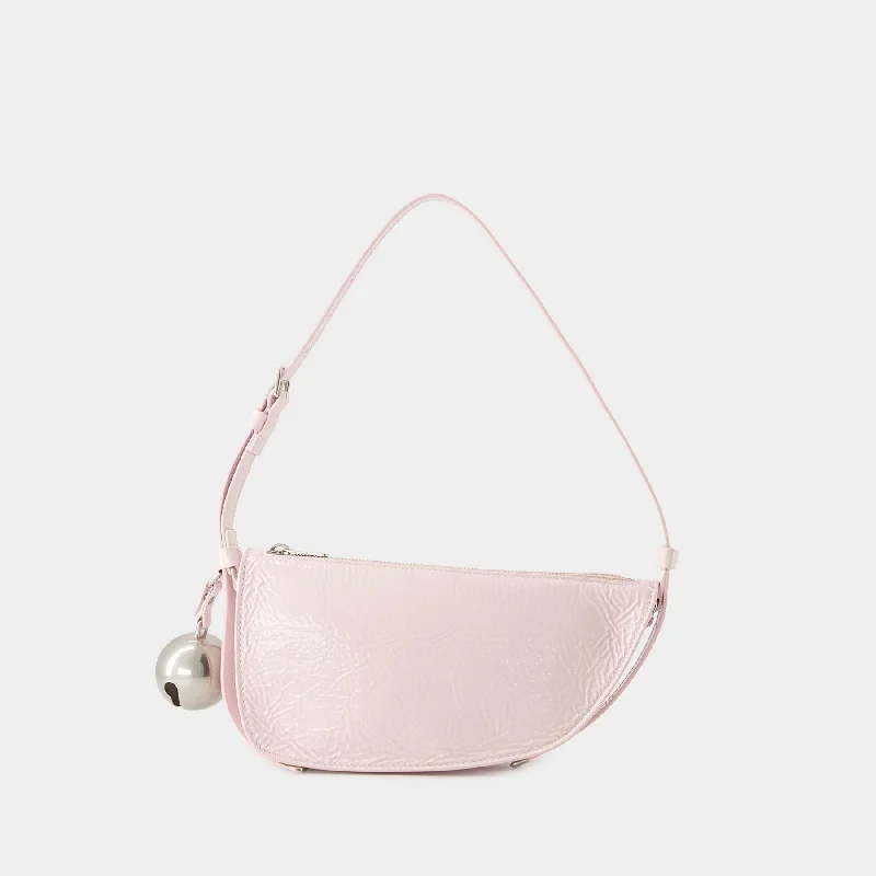 Shield Sling Mini Wallet On Chain - Burberry - Leather - Pink