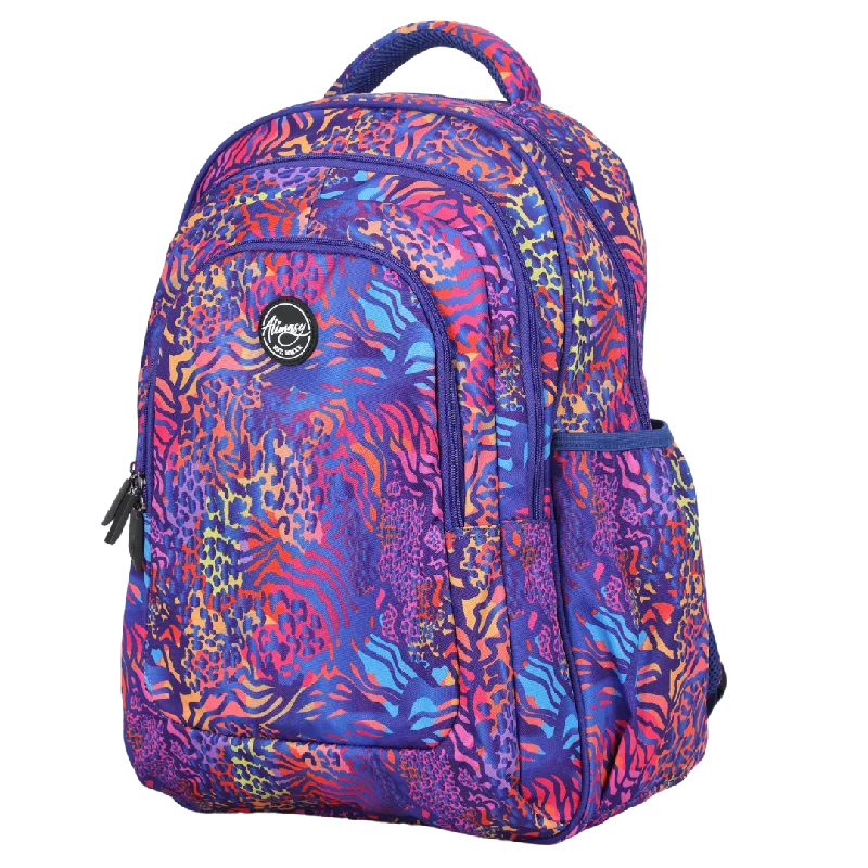 Animal Print Large School Backpack