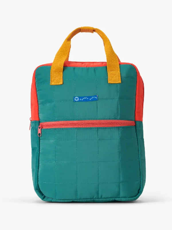 Colour Block Backpack Green