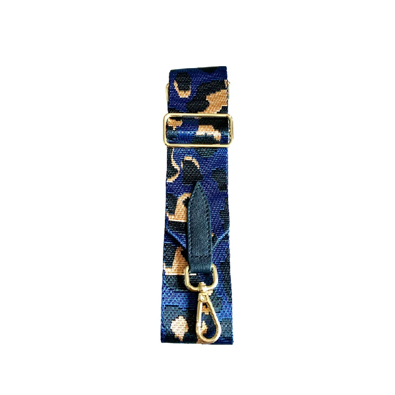 Bag Strap - Blue, Black and Tan Camo