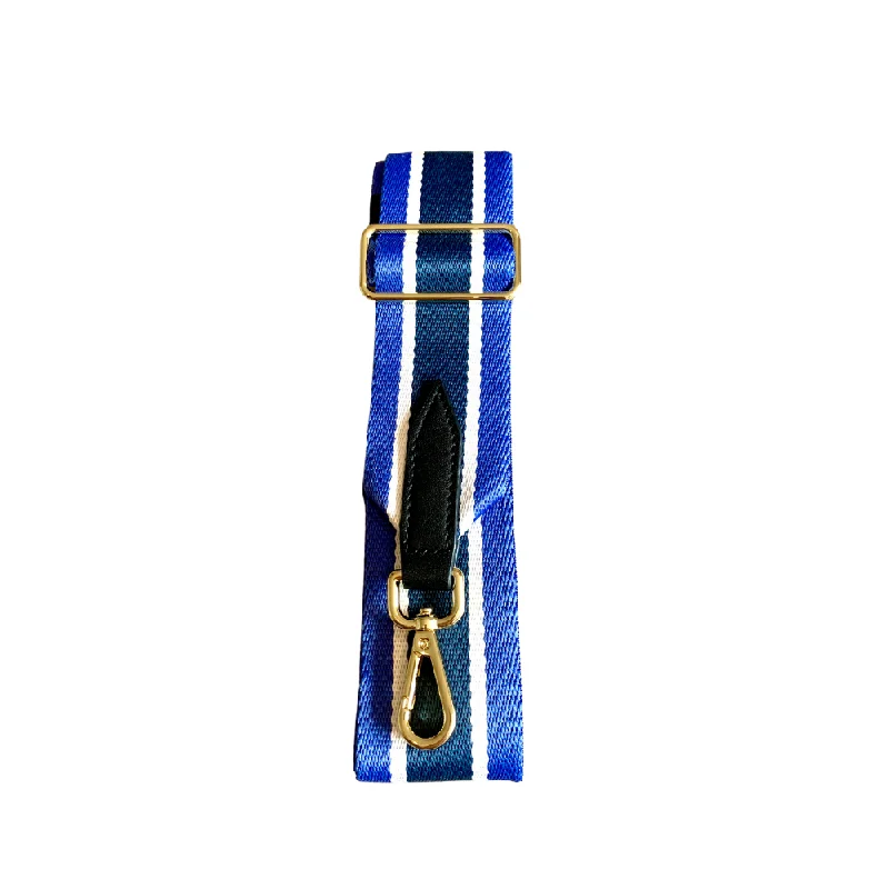 Bag Strap - Navy, Cobalt and Ivory