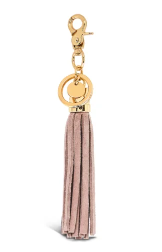 Bag Tassel - Pink Suede