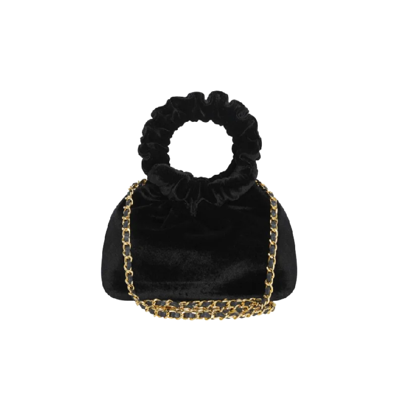 Black Velvet Cloud Bag(Final Sale)