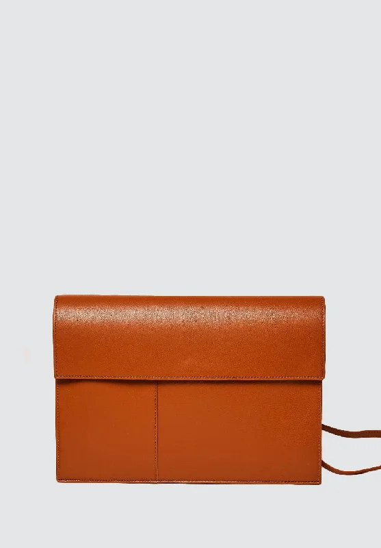 Brown Gala Tech Folio Bag