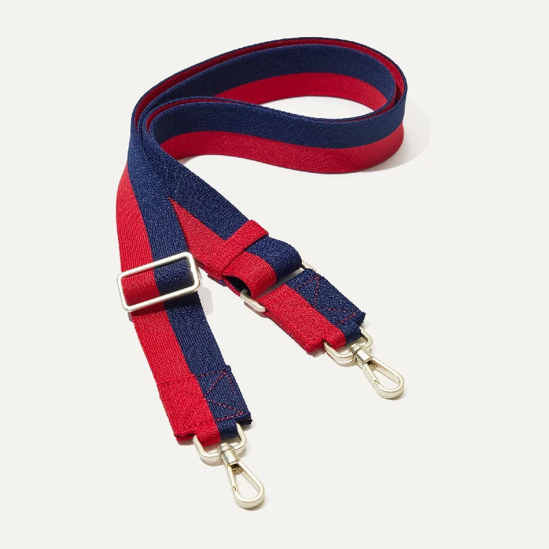 The Crossbody Strap - Navy and Red