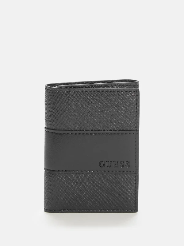 Debossed Logo Trifold Wallet