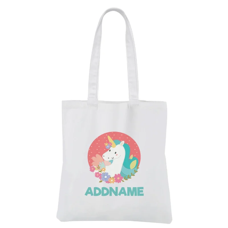 Fabulous Unicorn White Canvas Bag