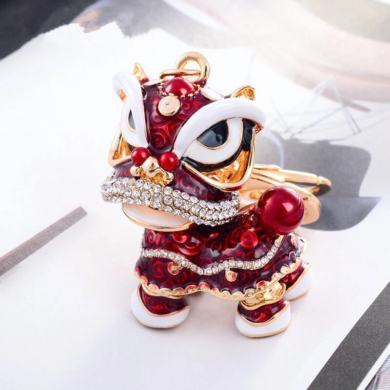 Lion Dance Bag Charm