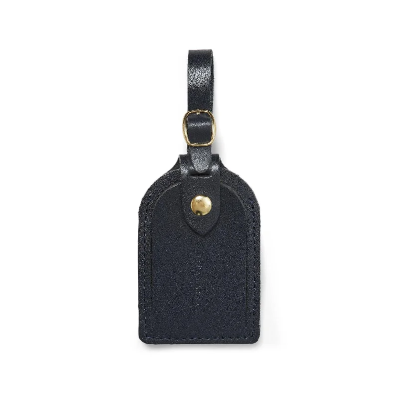 Navy Leather - Luggage Tag