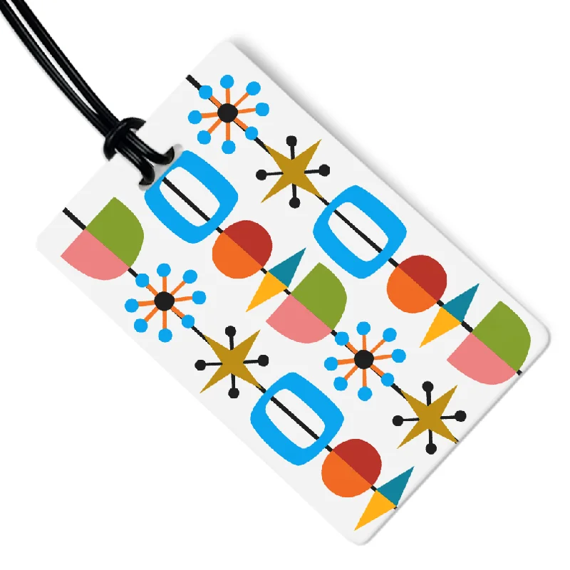 Mid-Century Luggage Tag