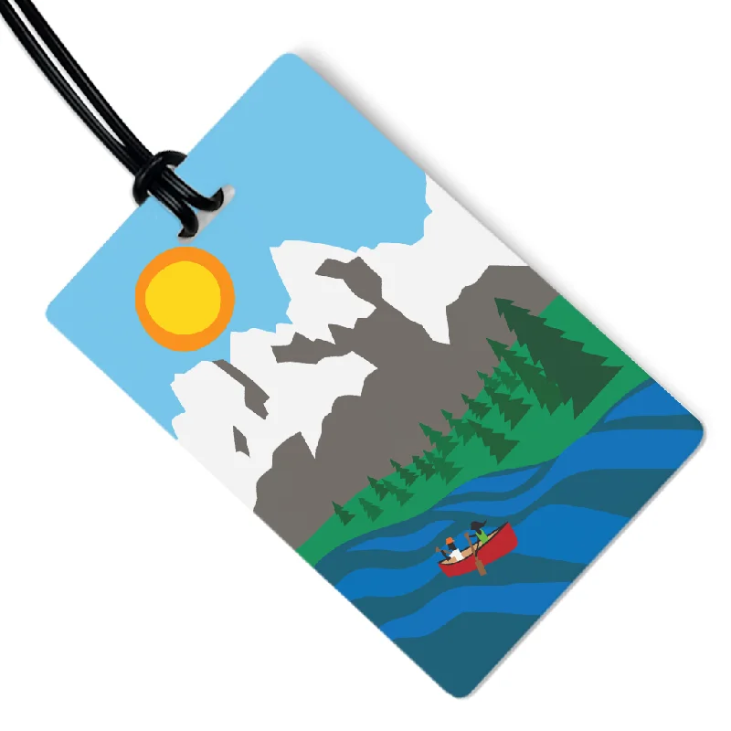 Mountain Range Luggage Tag