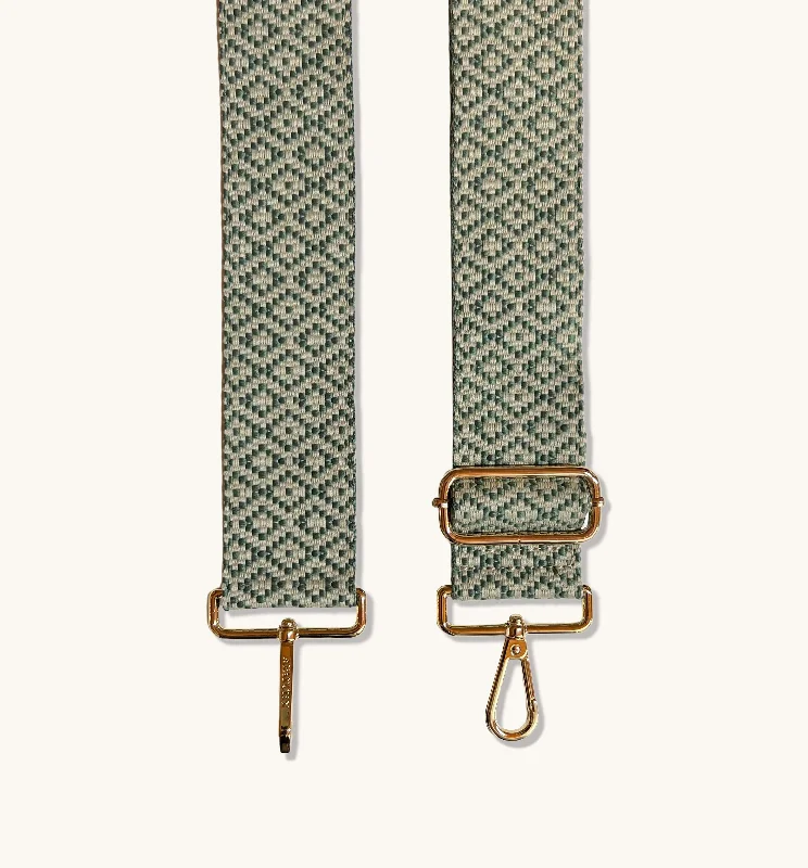 Pistachio Cross-Stitch Strap