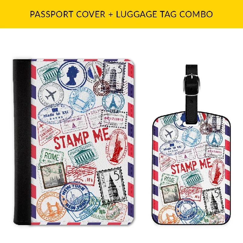 Stamp Me Passport & Luggage Tag Combo