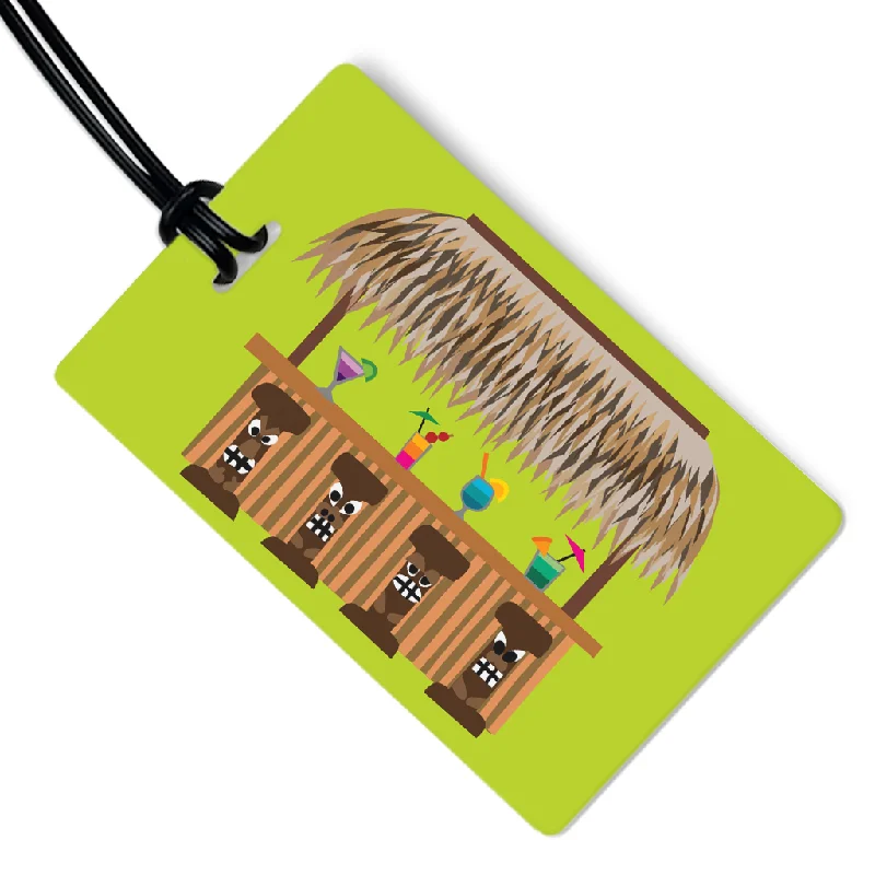 Tiki Bar Luggage Tag