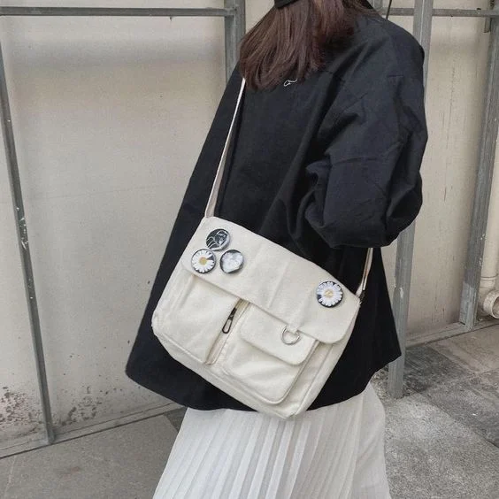 White Letter Bag