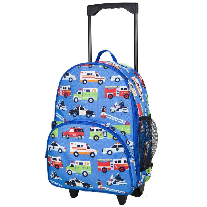 Wildkin Olive Kids Heroes Rolling Luggage Trolley School Bag